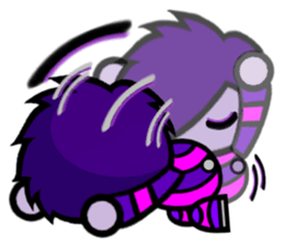 Purple Joker robot 2 sticker #10133445