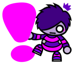 Purple Joker robot 2 sticker #10133447