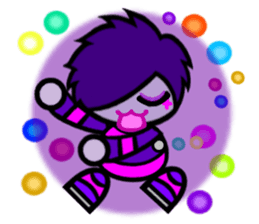 Purple Joker robot 2 sticker #10133448