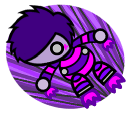 Purple Joker robot 2 sticker #10133449