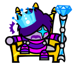 Purple Joker robot 2 sticker #10133456