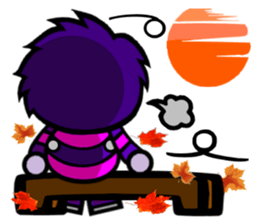 Purple Joker robot 2 sticker #10133458