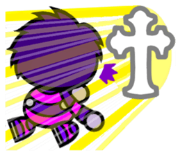 Purple Joker robot 2 sticker #10133459