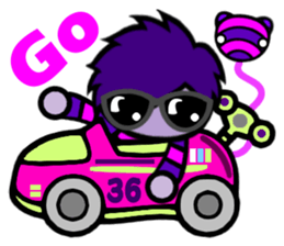 Purple Joker robot 2 sticker #10133462