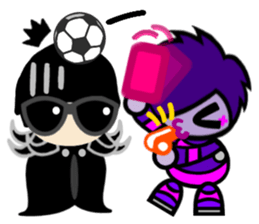 Purple Joker robot 2 sticker #10133467