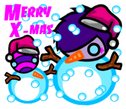 Purple Joker robot 2 sticker #10133468