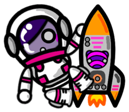 Purple Joker robot 2 sticker #10133473