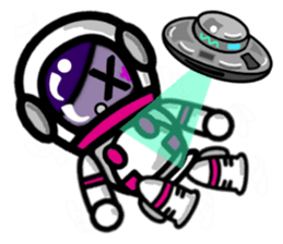 Purple Joker robot 2 sticker #10133474