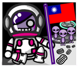 Purple Joker robot 2 sticker #10133475