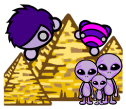 Purple Joker robot 2 sticker #10133478