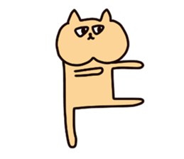 Nyanko who jaw is broken sticker #10133604