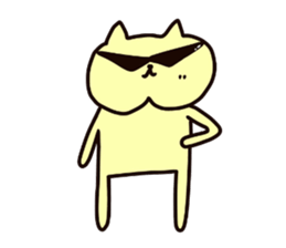 Nyanko who jaw is broken sticker #10133618