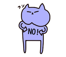 Nyanko who jaw is broken sticker #10133633