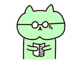Nyanko who jaw is broken sticker #10133636