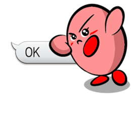 Word balloon play of TAMAGON-RED sticker #10133931