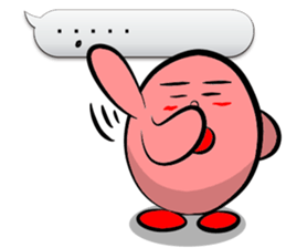 Word balloon play of TAMAGON-RED sticker #10133949