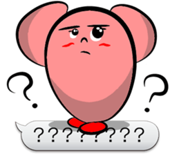 Word balloon play of TAMAGON-RED sticker #10133956