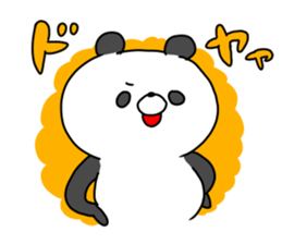 The smile of panda 3 sticker #10134050