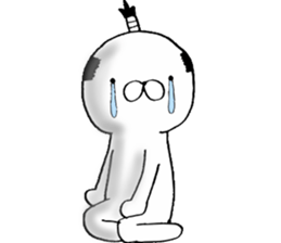 Maiden of thinning hair sticker #10134216