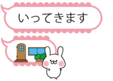 A pretty balloon and small rabbit. sticker #10135125
