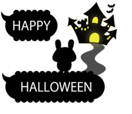 A pretty balloon and small rabbit. sticker #10135157