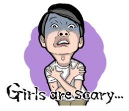 The Story of an Unfortunate Cool Guy sticker #10135646