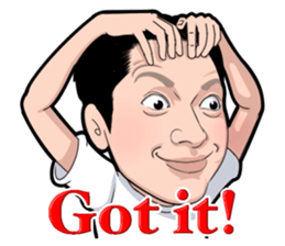 The Story of an Unfortunate Cool Guy sticker #10135648