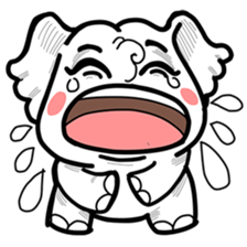 Cute little elephant sticker #10137000