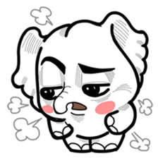 Cute little elephant sticker #10137001