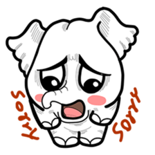 Cute little elephant sticker #10137002