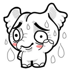 Cute little elephant sticker #10137010