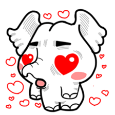 Cute little elephant sticker #10137011