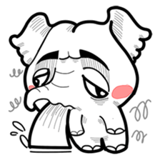 Cute little elephant sticker #10137012