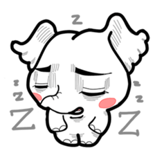 Cute little elephant sticker #10137013