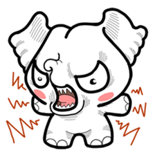 Cute little elephant sticker #10137022