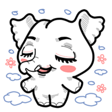 Cute little elephant sticker #10137023