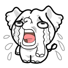 Cute little elephant sticker #10137024