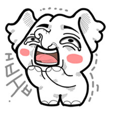 Cute little elephant sticker #10137026