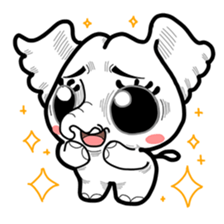 Cute little elephant sticker #10137029