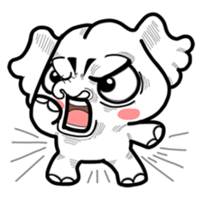 Cute little elephant sticker #10137030