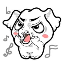 Cute little elephant sticker #10137034