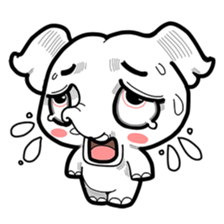Cute little elephant sticker #10137038
