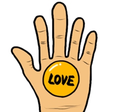 Table Tennis ball Man sticker #10137407