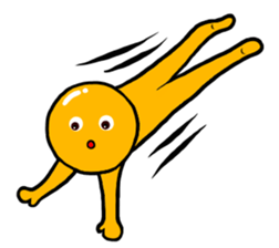 Table Tennis ball Man sticker #10137417
