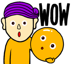 Table Tennis ball Man sticker #10137432