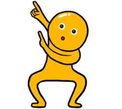 Table Tennis ball Man sticker #10137433