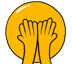 Table Tennis ball Man sticker #10137438