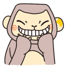 gibbon monkey Aidan sticker #10137722