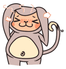 gibbon monkey Aidan sticker #10137724