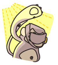 gibbon monkey Aidan sticker #10137728